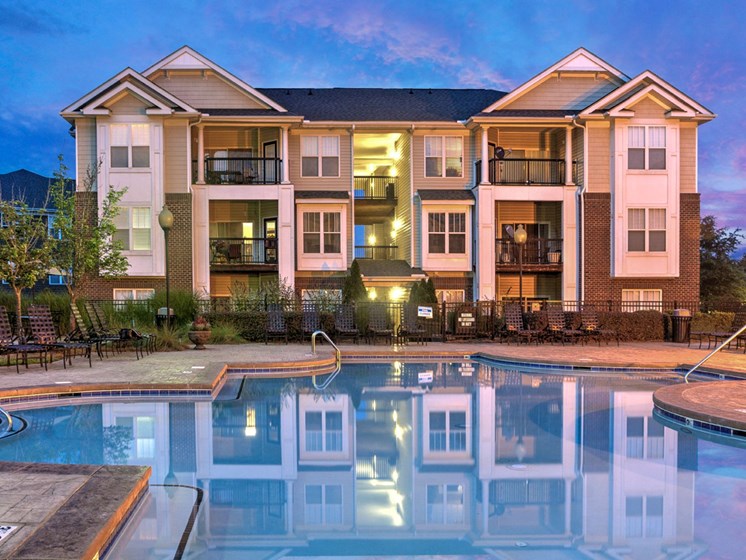 Relaxing Swimming Pool at Abberly Woods Apartment Homes by HHHunt, Charlotte, NC 28216